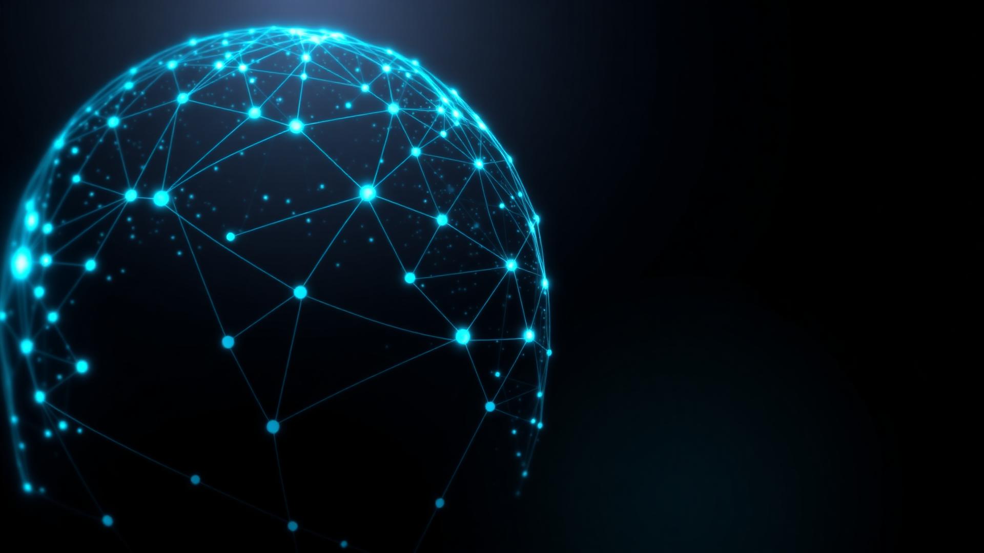 Connected digital network representing secure enterprise performance
